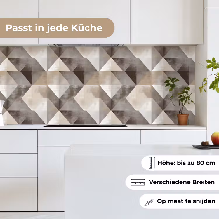 Geometrisch - Motief - Aardetinten keuken achterwand 2 middel 871 -sfeer4_DE