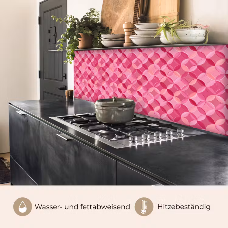 Geometrisch - Mozaïek - Modern - Roze keuken achterwand 2 middel 871 -usp_DE