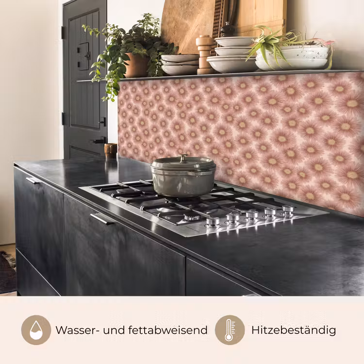 Gerbera - Bloemen - Roze keuken achterwand 2 middel 871 -usp_DE