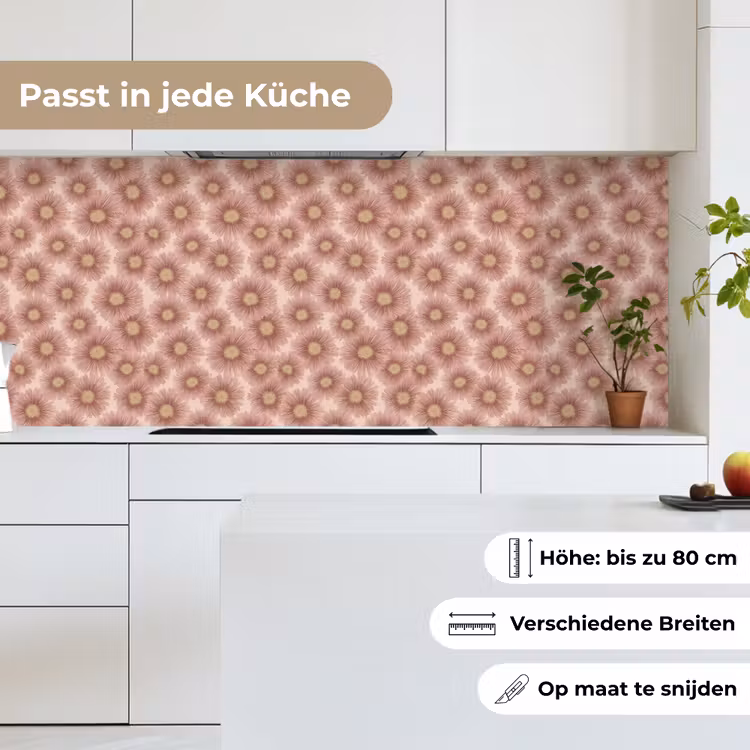 Gerbera - Bloemen - Roze keuken achterwand 2 middel 871 -sfeer4_DE