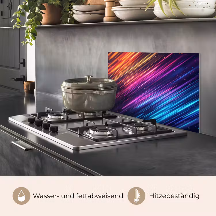 Snelheid - Kosmos - Kleurrijk keuken achterwand spatscherm klein -usp_DE