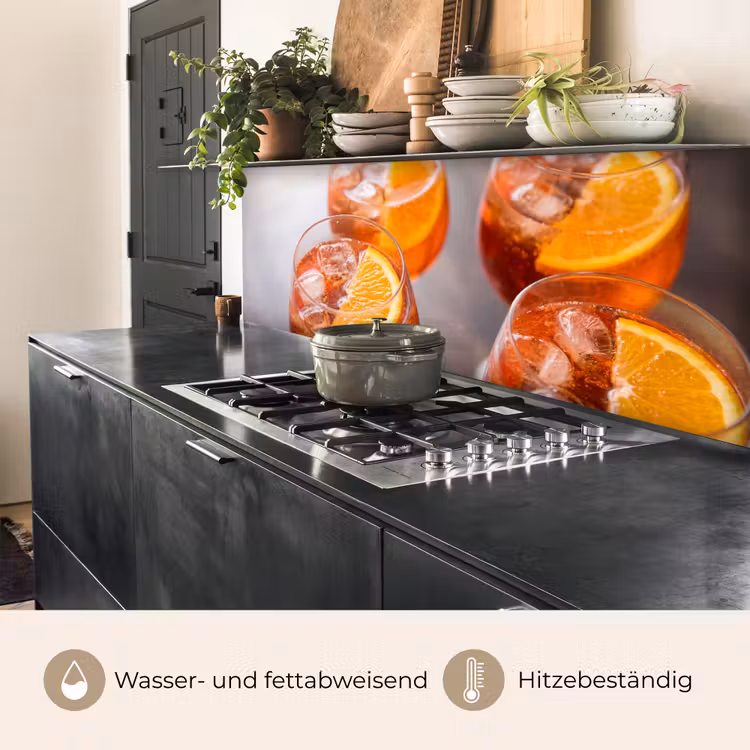Drank - Sinaasappel - IJs - Zomer - Oranje keuken achterwand 2 middel -usp_DE