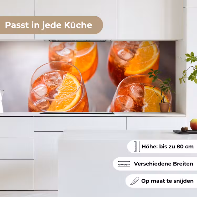 Drank - Sinaasappel - IJs - Zomer - Oranje keuken achterwand 2 middel -sfeer4_DE