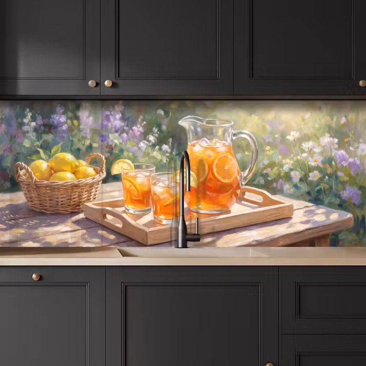 Drank - Citroen - Zomer - Tuin - Geel keuken achterwand 2 middel -sfeer1