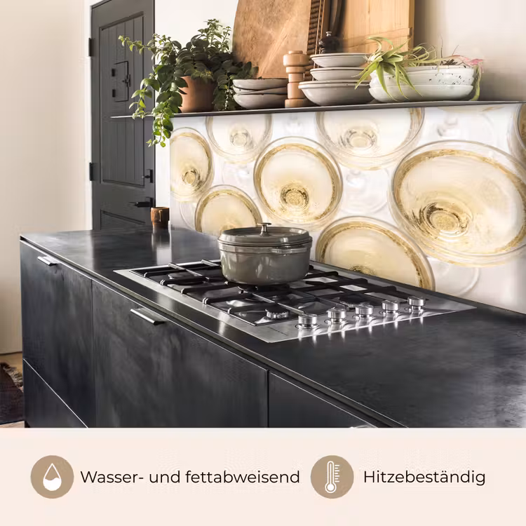 Drank - Glazen - Feest - Goud keuken achterwand 2 middel -usp_DE