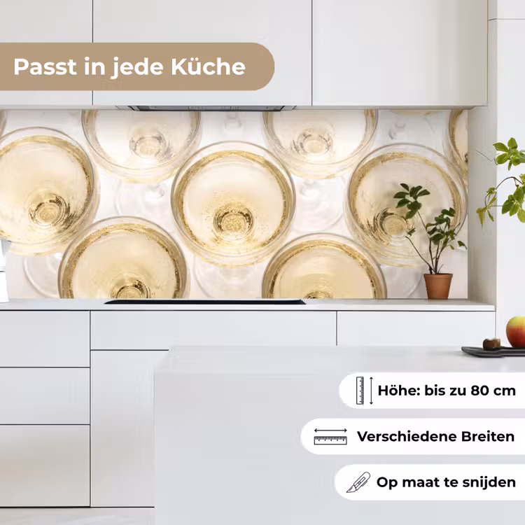 Drank - Glazen - Feest - Goud keuken achterwand 2 middel -sfeer4_DE