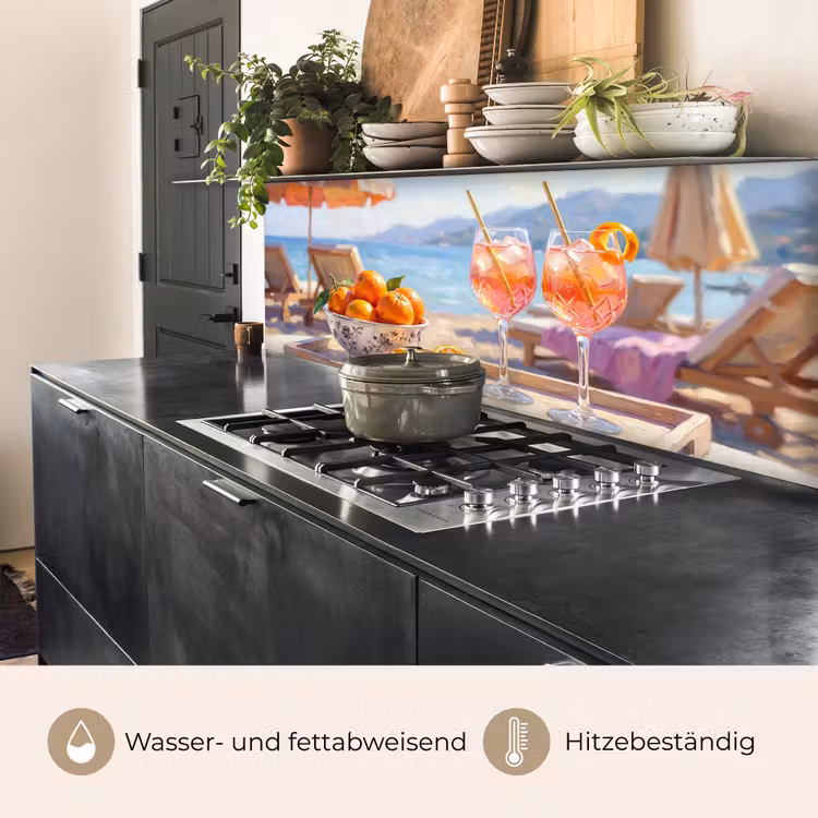 Drank - Glazen - Strand - Zomer - Oranje keuken achterwand 2 middel -usp_DE