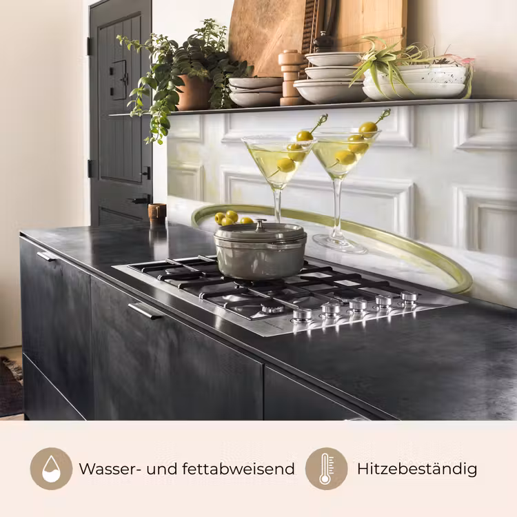 Drank - Martini - Olijven - Modern - Wit keuken achterwand 2 middel -usp_DE