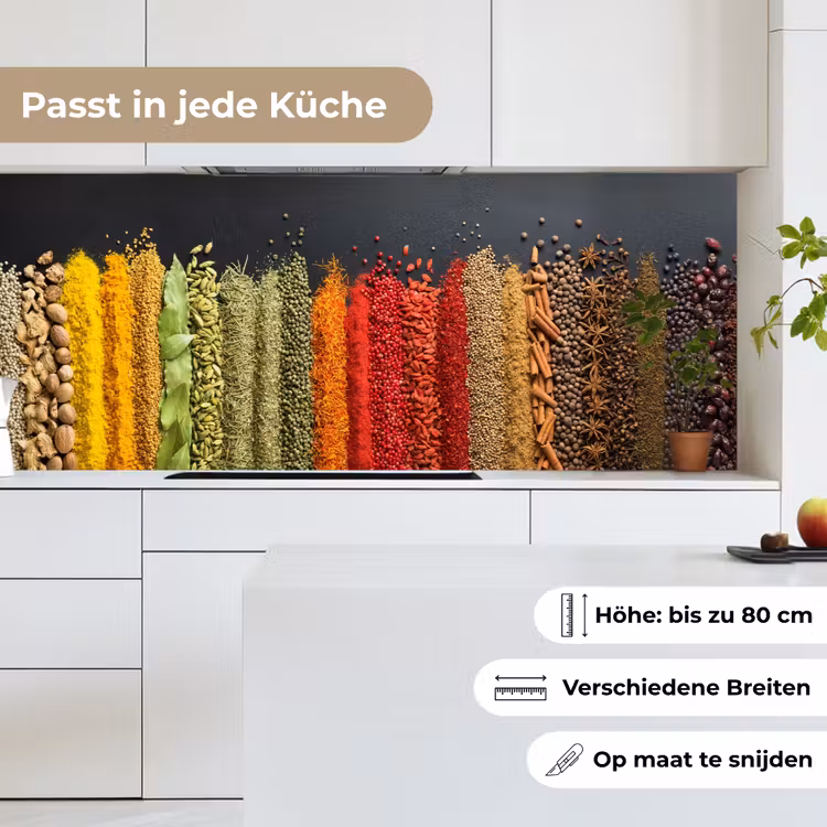 Specerijen - Kruiden - Banen - Regenboog keuken achterwand 2 middel -sfeer4_DE