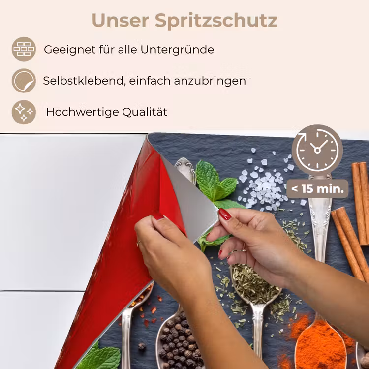 Kruiden - Lepels - Culinair - Kleurrijk - Sfeervol keuken achterwand spatscherm klein -spatscherm_DE