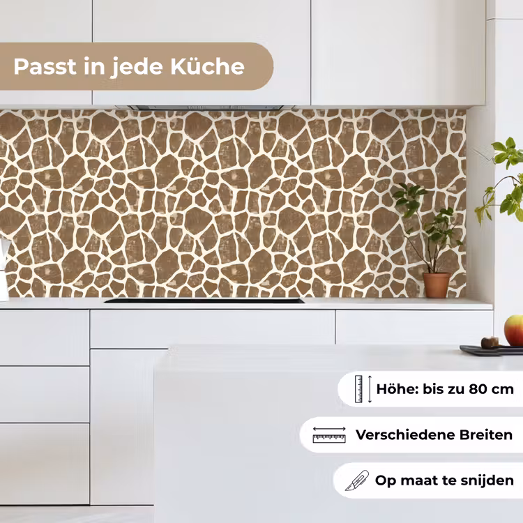 Giraf - Klassiek - Bruin keuken achterwand 2 middel 871 -sfeer4_DE