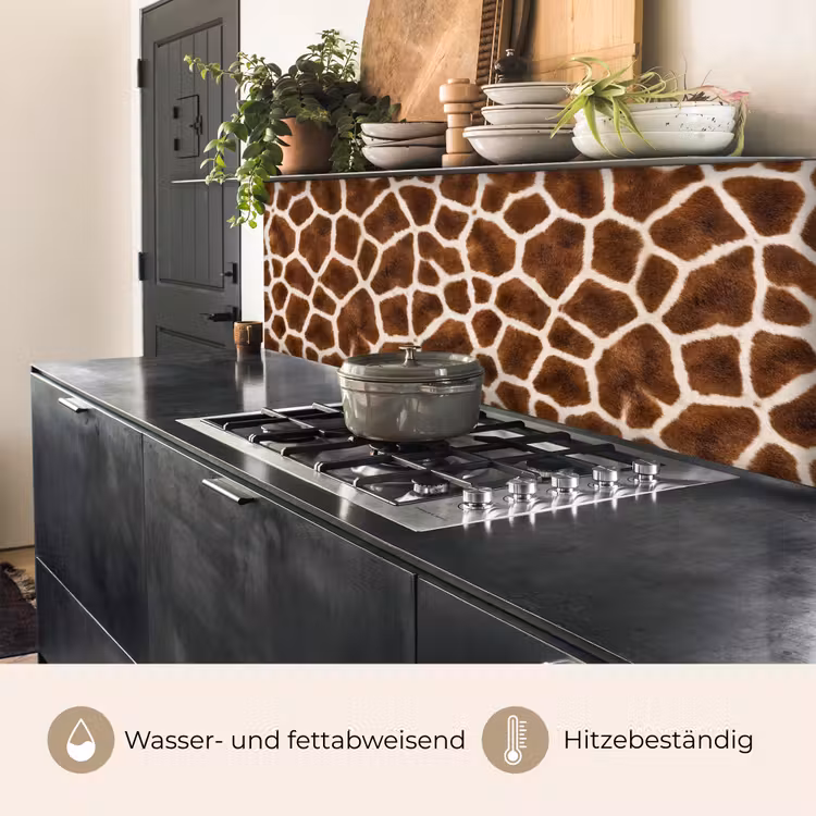 Giraf - Vacht - Klassiek - Bruin keuken achterwand 2 middel -usp_DE