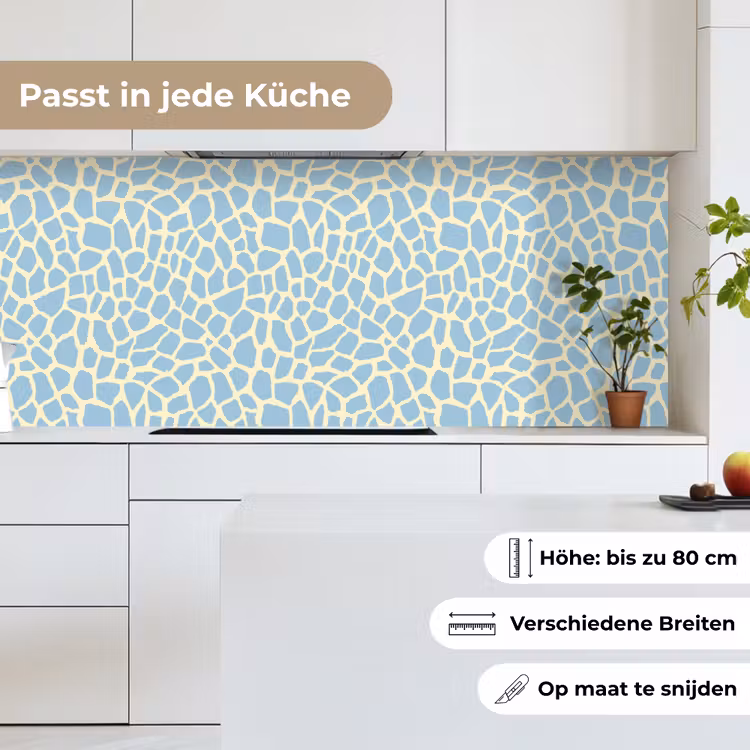 Giraf - Modern - Blauw keuken achterwand 2 middel 871 -sfeer4_DE