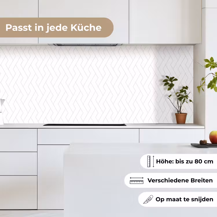 Grafisch - Patroon - Modern keuken achterwand 2 middel 871 -sfeer4_DE