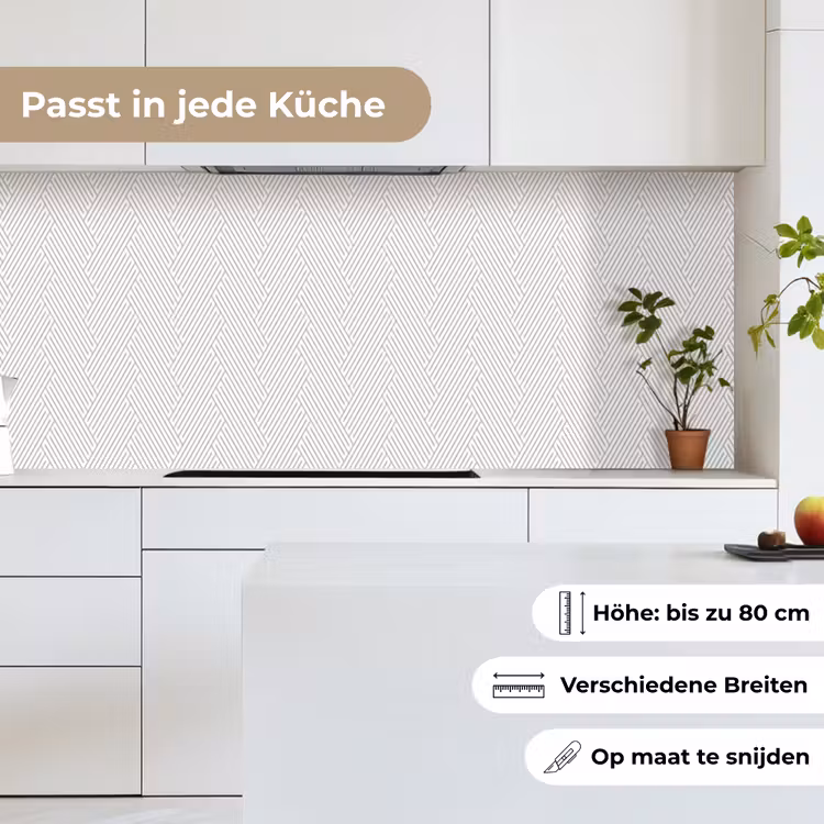 Grafisch - Patroon - Modern keuken achterwand 2 middel 871 -sfeer4_DE