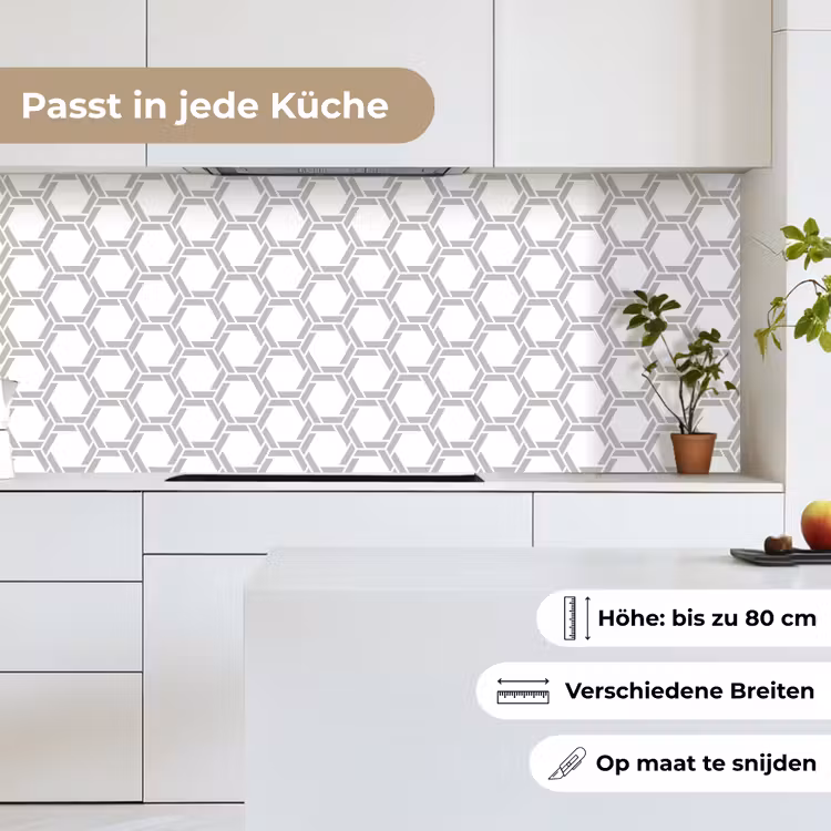 Grafisch - Patroon - Modern keuken achterwand 2 middel 871 -sfeer4_DE