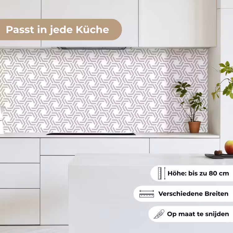 Grafisch - Patroon - Modern keuken achterwand 2 middel 871 -sfeer4_DE