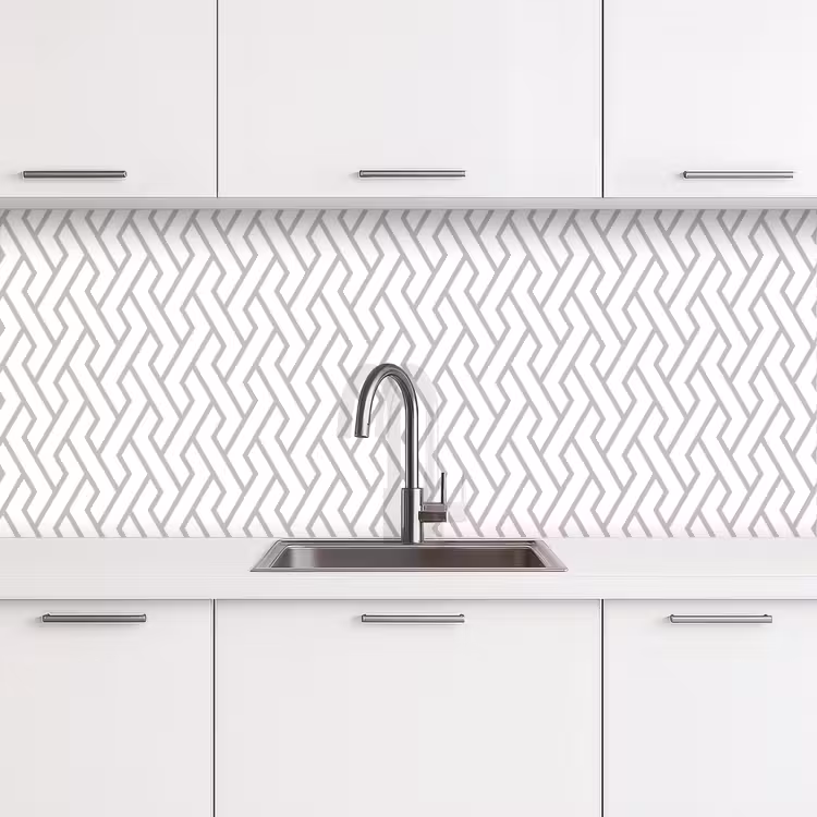 Grafisch - Patroon - Modern - Lijn keuken achterwand 2 middel 871 -3d