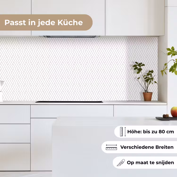 Grafisch - Patroon - Modern - Stippen keuken achterwand 2 middel 871 -sfeer4_DE