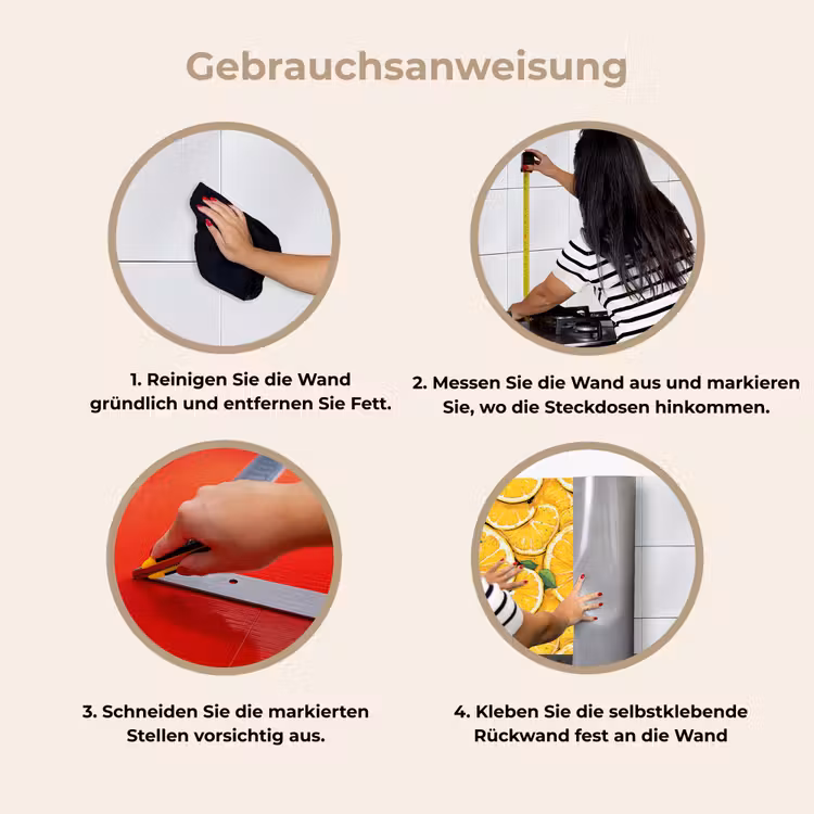 Grafisch - Citroenschijven - Blaadjes keuken achterwand 2 middel 871 -gebruiksaanwijzing_DE