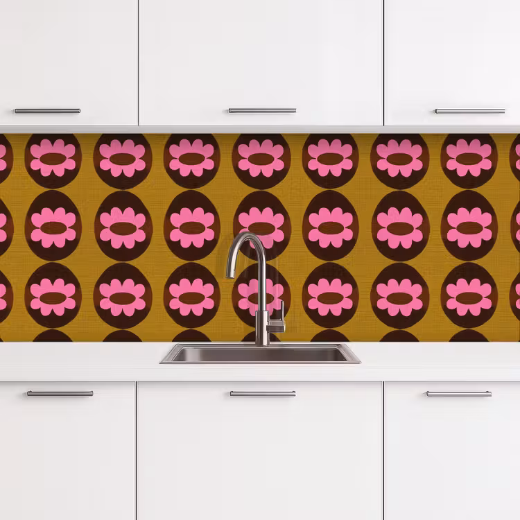 Grafisch - Patroon - Kleurrijk keuken achterwand 2 middel 871 -3d