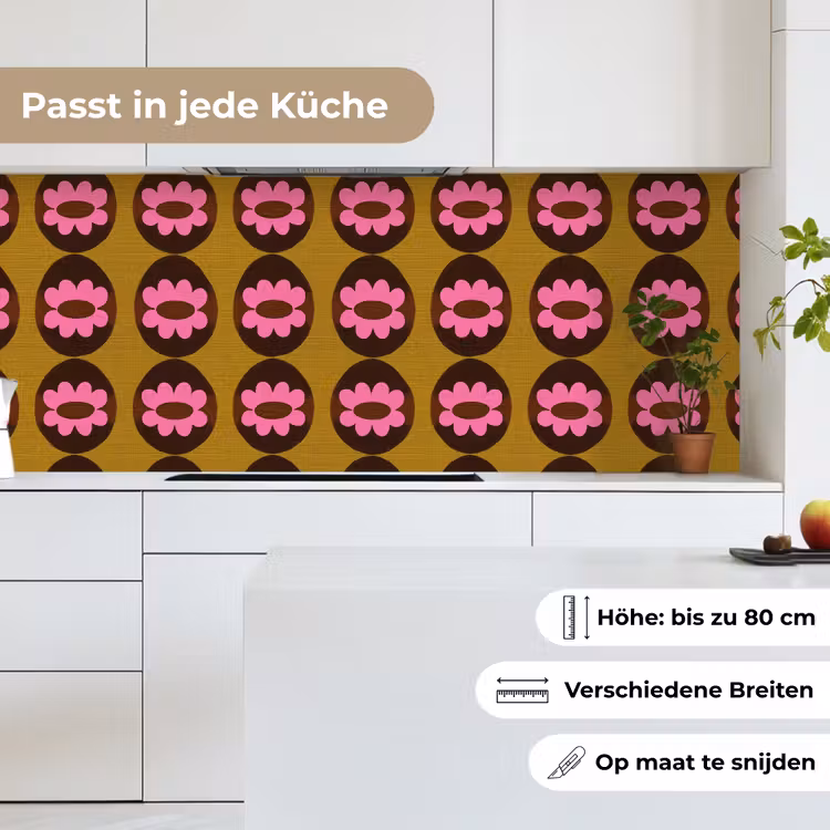 Grafisch - Patroon - Kleurrijk keuken achterwand 2 middel 871 -sfeer4_DE