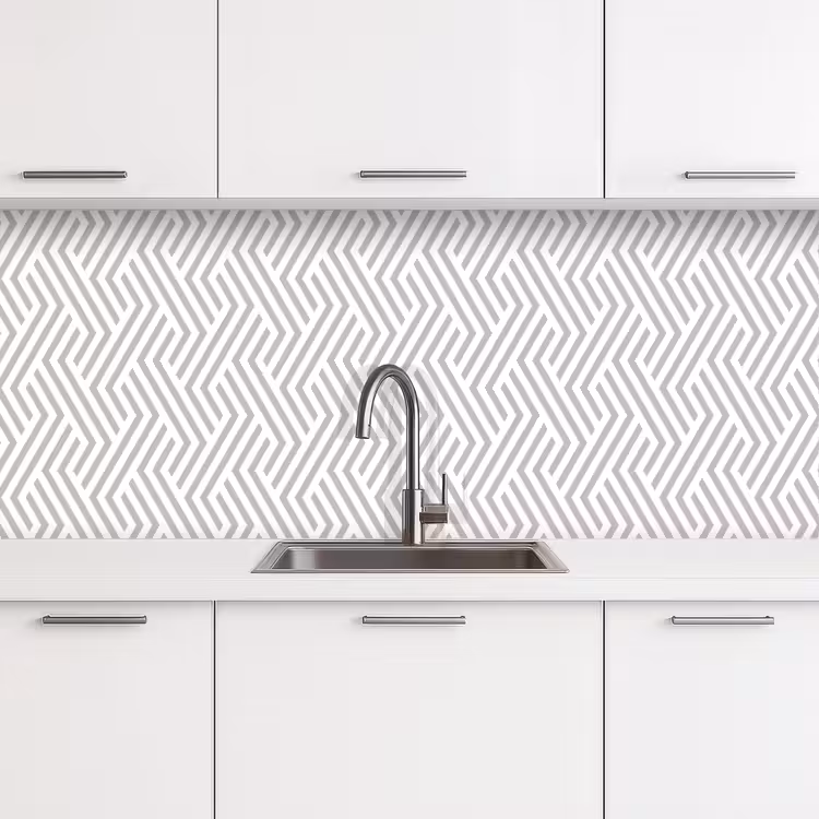 Grafisch - Patroon - Modern - Opvallend keuken achterwand 2 middel 871 -3d