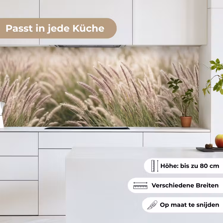 Gras - Close up - Groen keuken achterwand 2 middel -sfeer4_DE