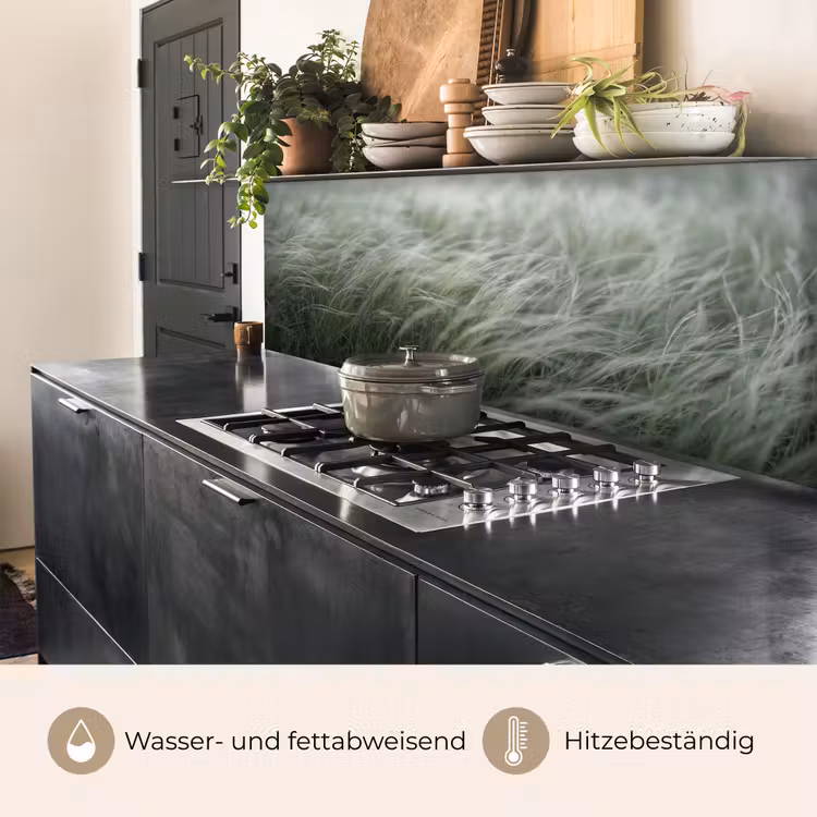 Gras - Wazig - Natuur - Groen - Zacht keuken achterwand 2 middel -usp_DE