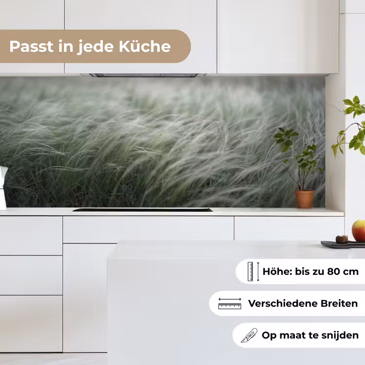 Gras - Wazig - Natuur - Groen - Zacht keuken achterwand 2 middel -sfeer4_DE