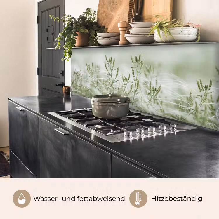 Grassen - Minimalistisch - Groen keuken achterwand 2 middel -usp_DE