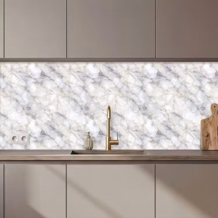 Grijs - Marmer - Gedetailleerd keuken achterwand 2 middel 871 zz_3dshopping