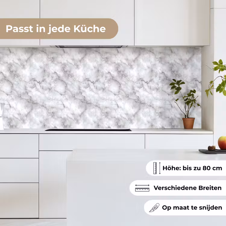 Grijs - Marmer - Klassiek - Aders keuken achterwand 2 middel 871 -sfeer4_DE
