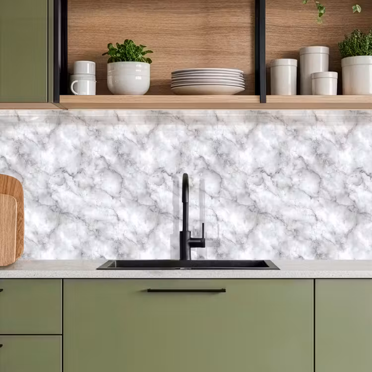 Grijs - Marmer - Klassiek - Aders keuken achterwand 2 middel 871 -sfeer3