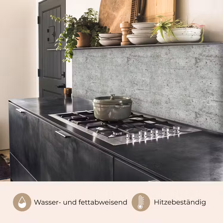 Grijs - Muur - Poriën keuken achterwand 2 middel 871 -usp_DE