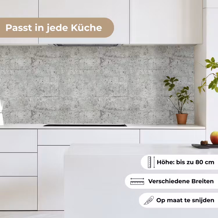 Grijs - Muur - Poriën keuken achterwand 2 middel 871 -sfeer4_DE
