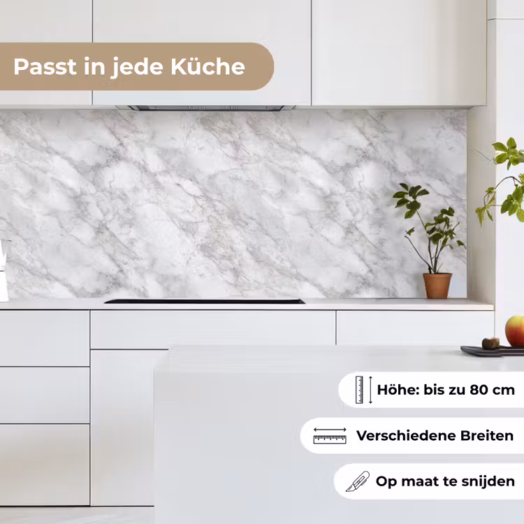 Grijs - Wit - Marmer keuken achterwand 2 middel 871 -sfeer4_DE