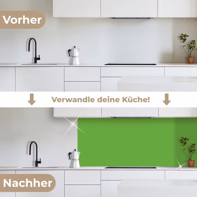 Groen - Kleuren - Natuur keuken achterwand 2 middel 871 -voor-na_DE