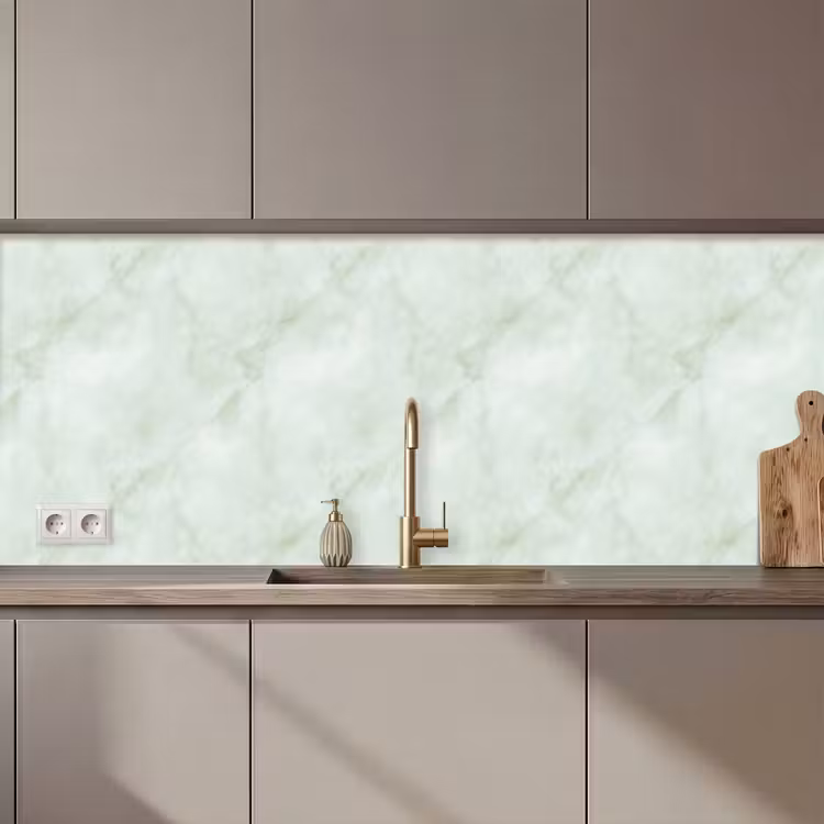 Groen - Marmer - Vloeiende aders keuken achterwand 2 middel 871 zz_3dshopping