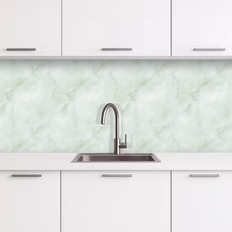 Groen - Marmer - Vloeiende aders keuken achterwand 2 middel 871 -3d