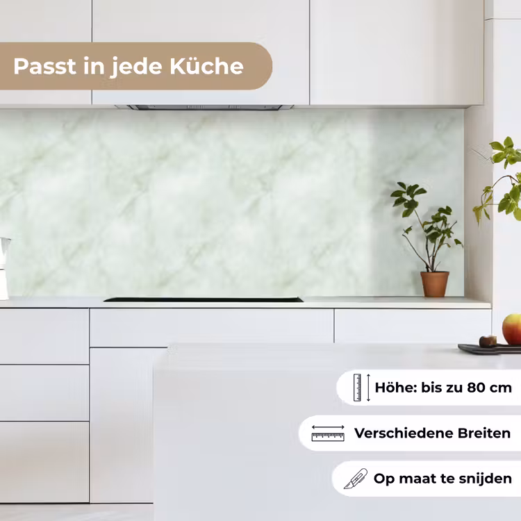 Groen - Marmer - Vloeiende aders keuken achterwand 2 middel 871 -sfeer4_DE