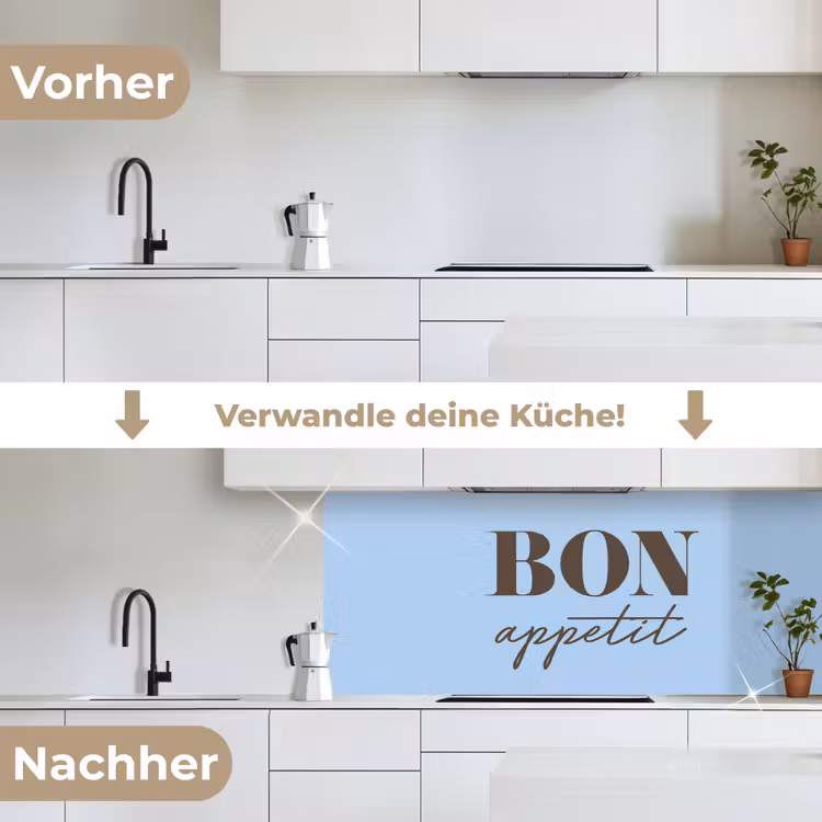 Bon appetit keuken achterwand 2 middel -voor-na_DE