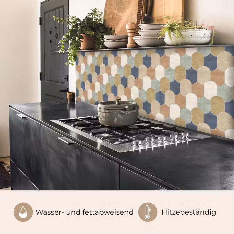 Harmonie - Patroon - Kleurrijk keuken achterwand 2 middel 871 -usp_DE