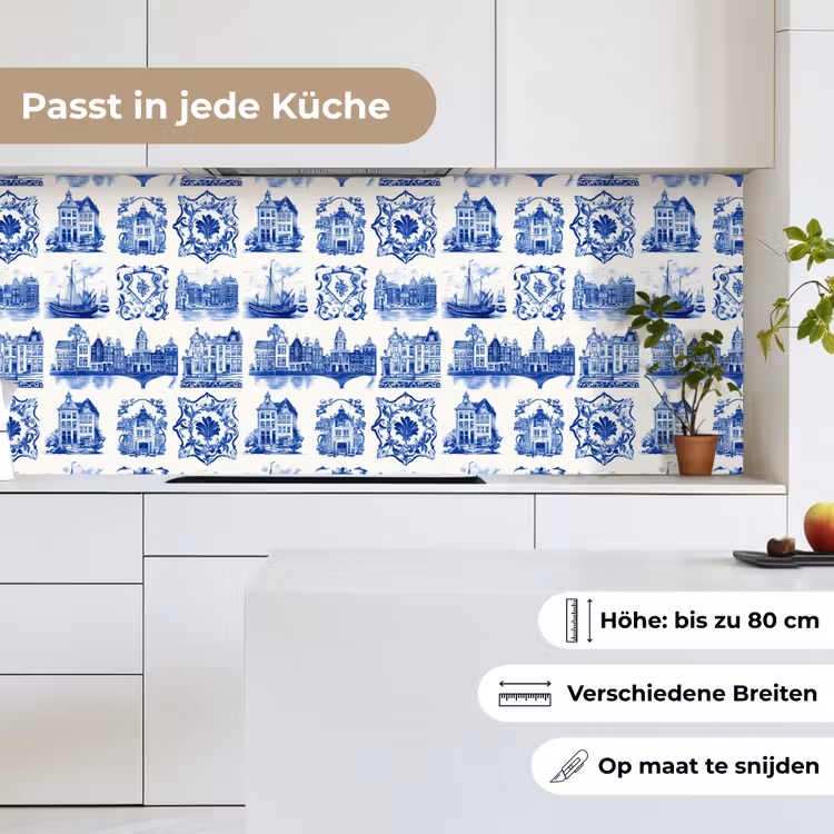Huizen - Schepen - Blauw keuken achterwand 2 middel 871 -sfeer4_DE
