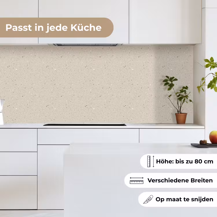 Lichtbeige - Terrazzo - Grijs keuken achterwand 2 middel 871 -sfeer4_DE