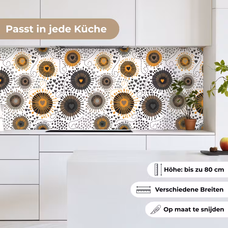Hart - Jaren 50 - Patroon keuken achterwand 2 middel 871 -sfeer4_DE