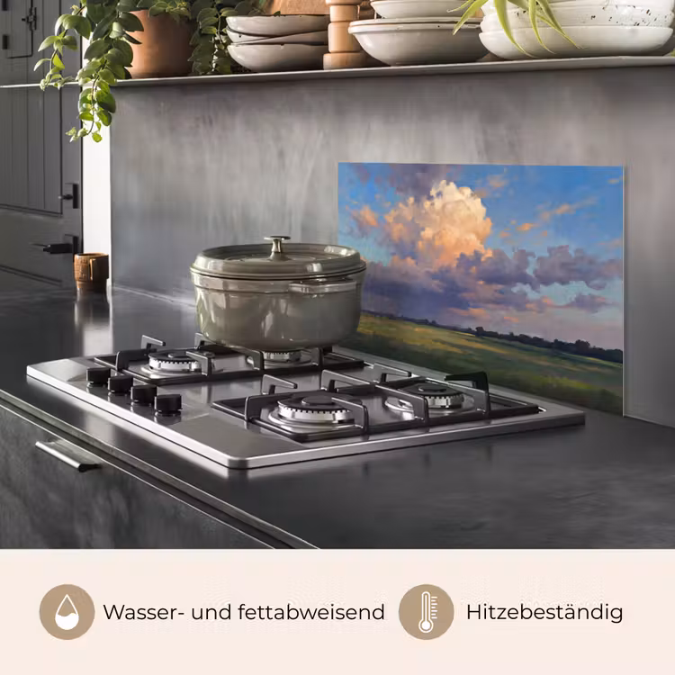 Lucht - Wolken - Landschap - Modern - Oranje keuken achterwand spatscherm klein -usp_DE