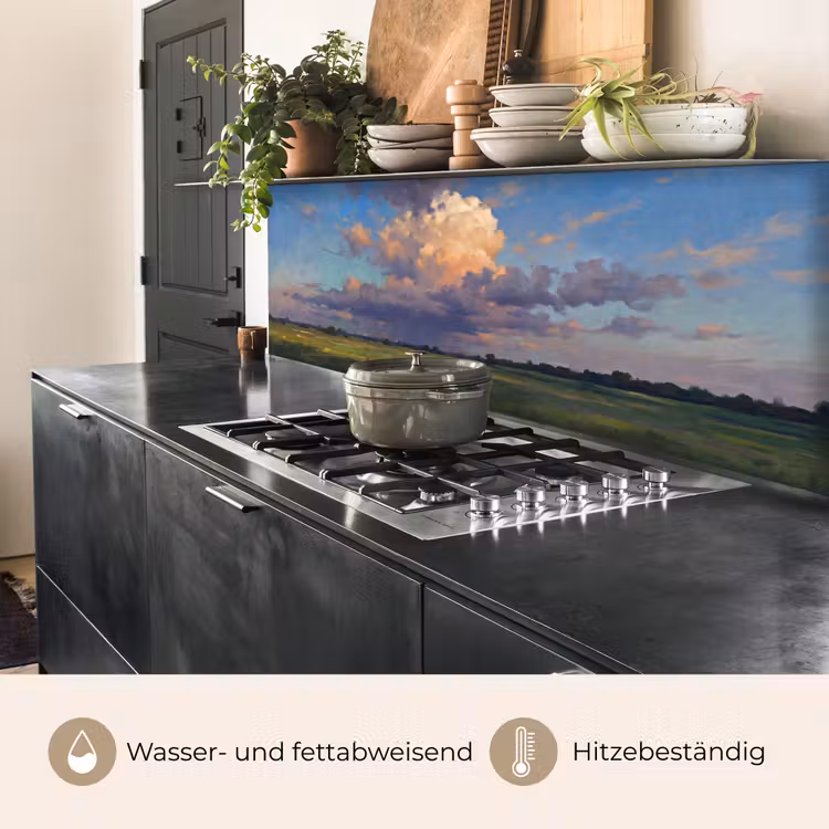 Lucht - Wolken - Landschap - Modern - Oranje keuken achterwand 2 middel -usp_DE