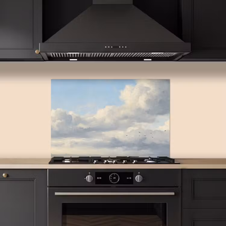 Lucht - Wolken - Natuur - Klassiek - Blauw keuken achterwand spatscherm klein -sfeer1