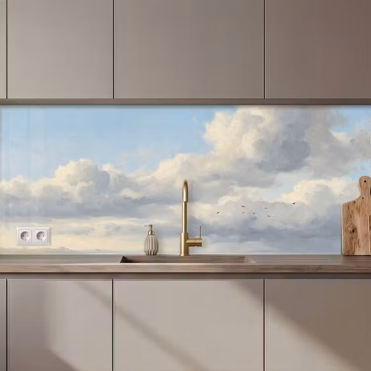 Lucht - Wolken - Natuur - Klassiek - Blauw keuken achterwand 2 middel zz_3dshopping
